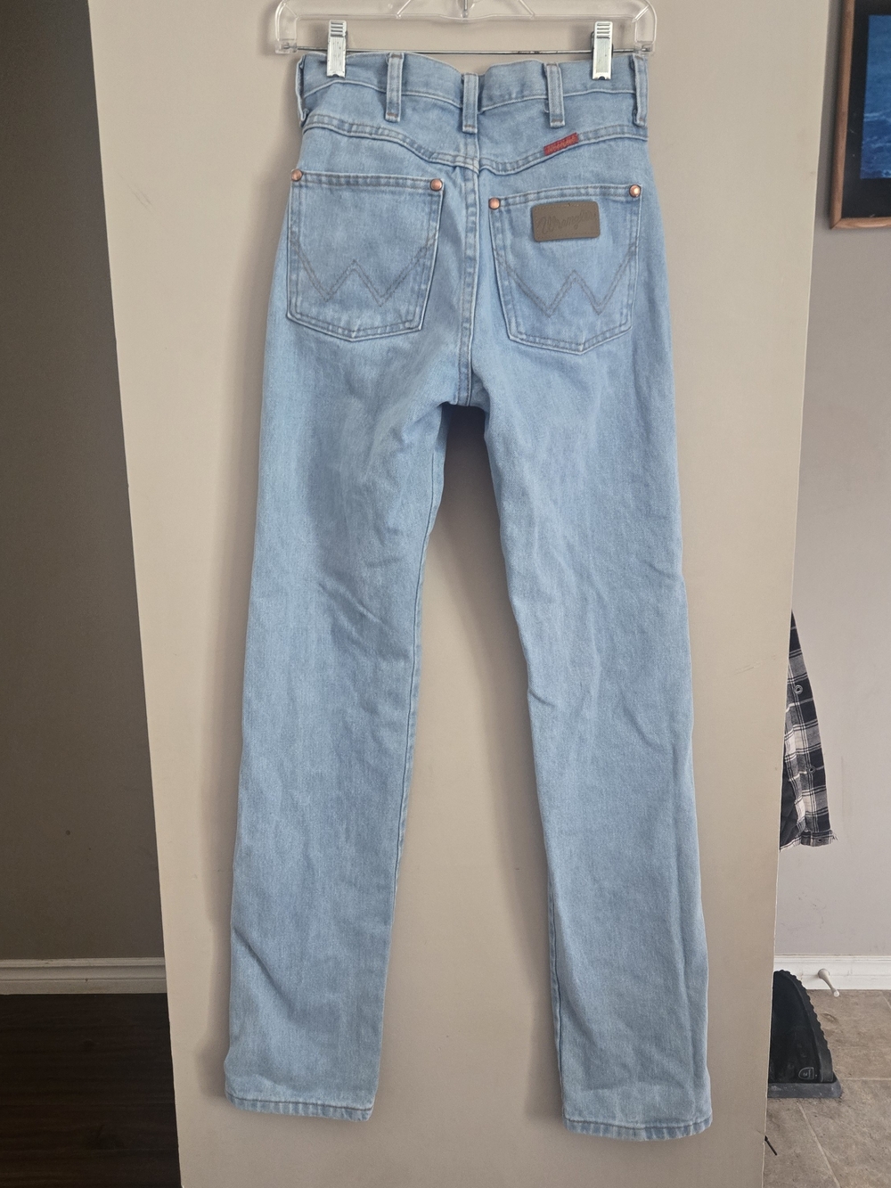 Wrangler Light Blue Straight Women’s Jeans Slim Boot Cut 00 24/34
